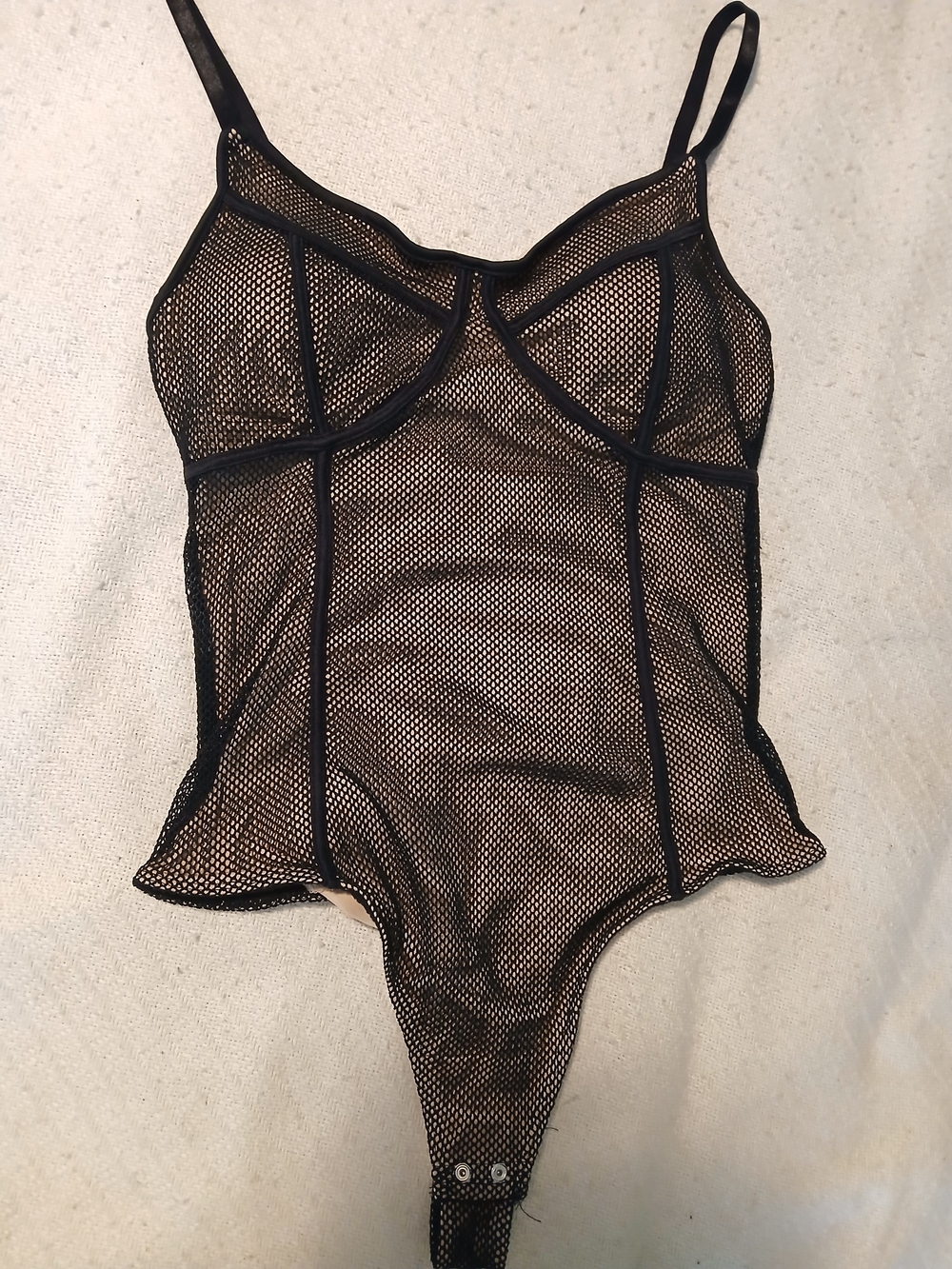 GBG Los Angeles Black Mesh Bodysuit Chemise